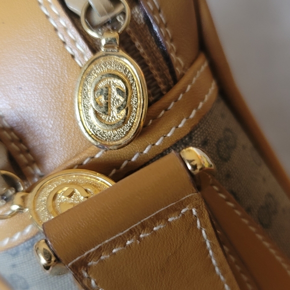 Vintage GUCCI Micro GG Canvas Cross body Shoulder Bag PVC Leather Beige - Picture 13 of 16